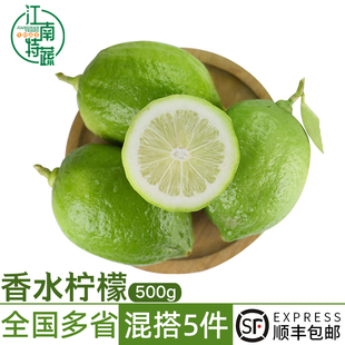 水果一级无籽青柠檬奶茶店专用 新鲜广东香水柠檬500g当季