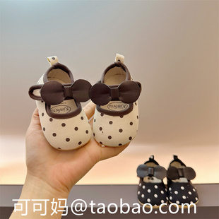 一岁女宝宝公主鞋 软底6 12月婴儿透气舒适婴幼儿学步鞋 新款 春季