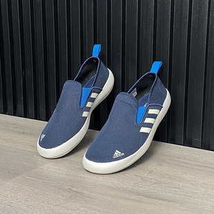 AQ5201 阿迪达斯深蓝男子休闲运动户外轻便舒适帆布板鞋 Adidas