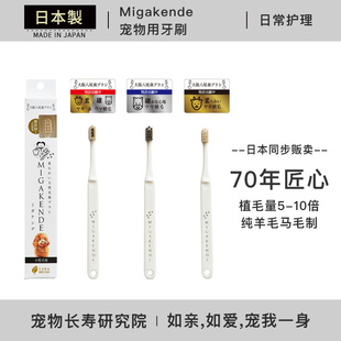 日本进口 Migakende 牙齿清洁 猫咪狗狗专用牙刷宠物牙结石除口臭