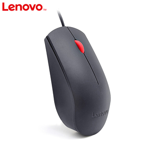联想原装 有线鼠标 机笔记本电脑游戏办公通用红点USB大鼠标1 台式