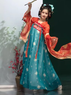 新款 改良日常套装 齐胸襦裙中国风秋季 原创唐制汉服女成人仙气古装