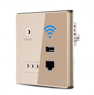 墙壁无线路由器wifi开关插座面板 入墙式 86型USB酒店面板AP智能