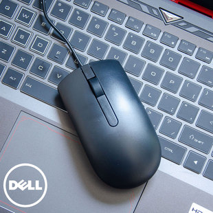 电脑通用 戴尔鼠标有线USB办公电竞游戏商务MS116笔记本台式 Dell