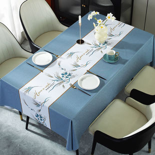 茶几布pvc家用桌垫 长方形餐桌台布欧式 桌布防水防油免洗防烫中式