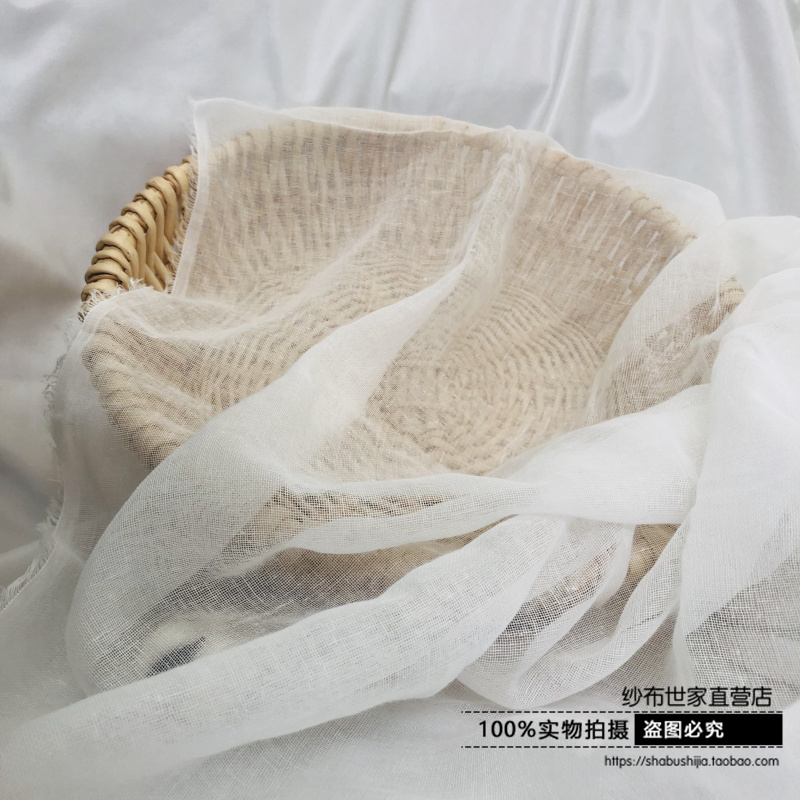 纯棉纱布料 宝宝婴儿尿布布料 0添加剂 手工DIY足米 本白过滤蒸笼