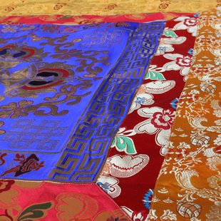 藏式 佛堂装 双层加厚法桌布布料可定做i. 饰布料金刚十字杵供桌布