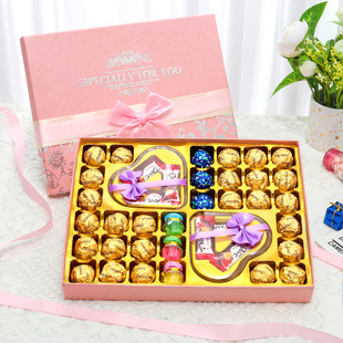 闺蜜生日礼物男生送女生表白 情人节糖果礼物创意德芙巧克力礼盒装