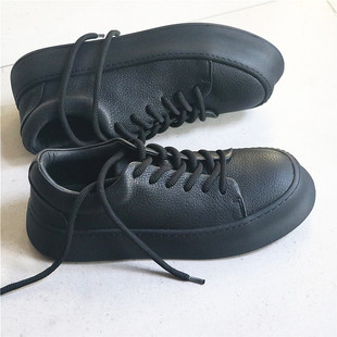 羊皮里板鞋 帅气简约 运动男鞋 柔软舒适 球鞋 黑色头层牛皮休闲鞋