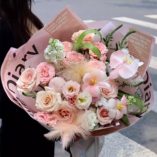 上海进口玫瑰店朋友生日鲜花束送女友礼物速递同城配送