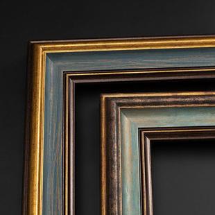 夏洛特油画框外框装 裱画框数字油画定制任意大尺寸复古像框架挂墙