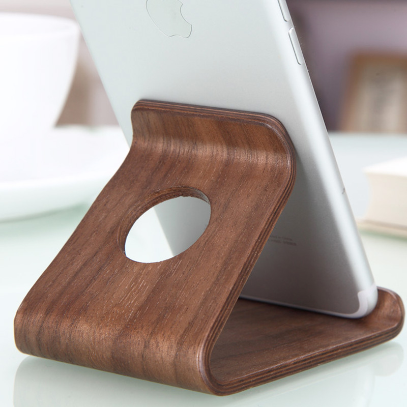 木制 优赞木质手机支架桌面上支撑托架子创意简约懒人床头可爱置物架新款