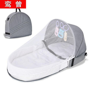 折叠防压婴儿床中床新生儿宝宝隔离仿生外出旅行婴儿床 便捷式