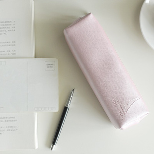 玫瑰金铅笔袋韩国创意简约男女中学生文具盒日韩小清新学习用品