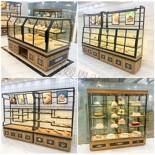面包展示柜中岛柜面包柜面包架子烘焙蛋糕店边柜货架商用多层 新款