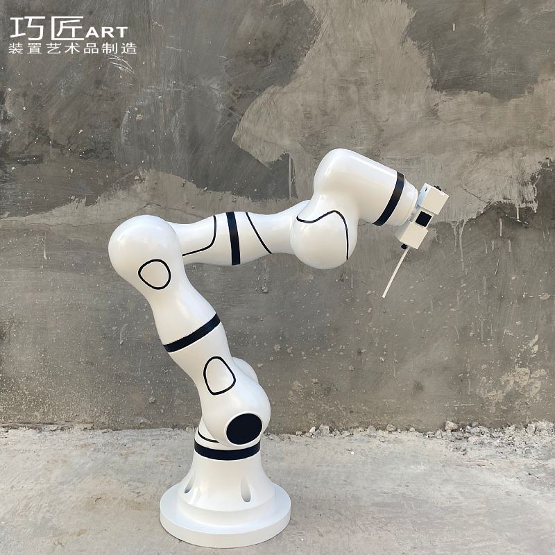 现代七轴机械手臂精确控制手术器械机器玩偶3D打印模型雕塑