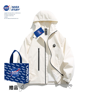 NASA联名冲锋衣外套男款 运动情侣夹克机能工装 2024新款 衣服 春秋季