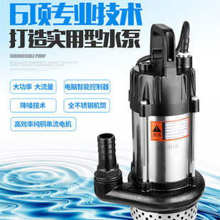 直流潜水泵48v60v直流泵无刷直流水泵电瓶车水泵小型水泵农用水泵