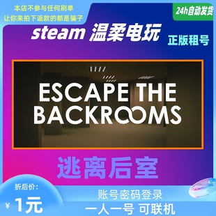 Escape 逃离后室 在线联机 the steam正版 Backrooms 游戏租号