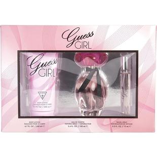 GUESS 6.7 3.4 LOTION SET BODY SPRAY GIRL; EDT