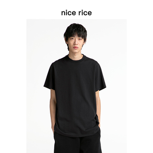 nice 商场同款 r.系列220G全棉休闲针织T恤 NCC02016 rice好饭