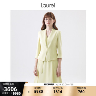 夏季 LWL332T10900 简约利落西装 环保真丝 外套女 Laurel