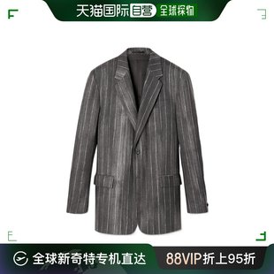 香港直邮Versace PASTEL PINSTRIPE羊毛西装 范思哲 男士 外套