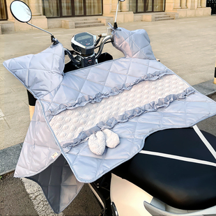 电瓶车摩托车防风被夏天防水透气 防晒遮阳罩薄款 电动车挡风被夏季