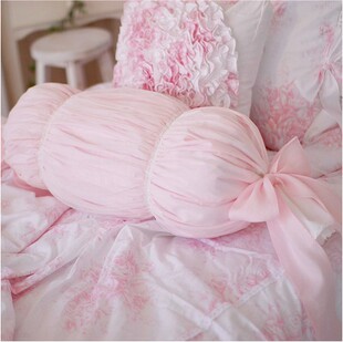 高档沙发床头g长条枕孕妇腰枕粉色公主蝴蝶结糖果枕抱枕靠垫靠