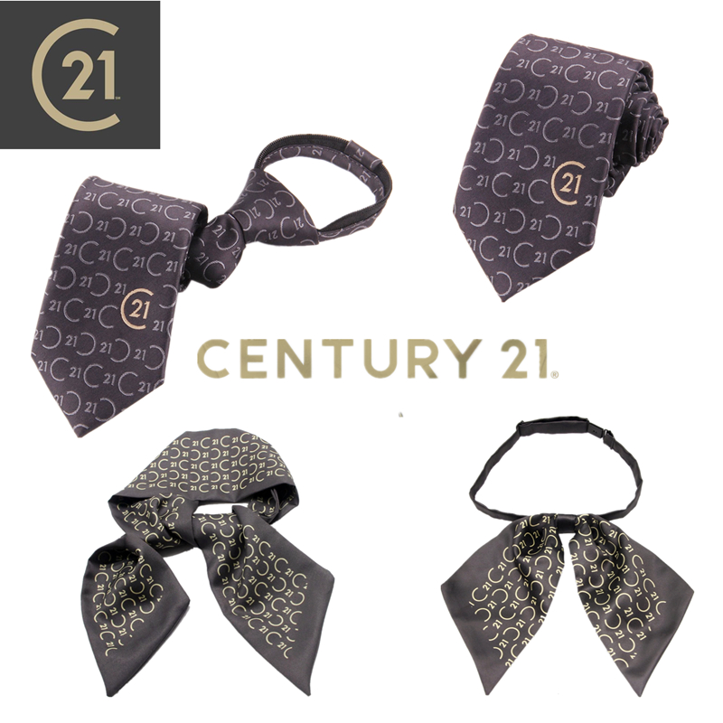 21世纪不动产新款 包邮 领结丝巾拉链易拉得金色领带 灰色领带女式