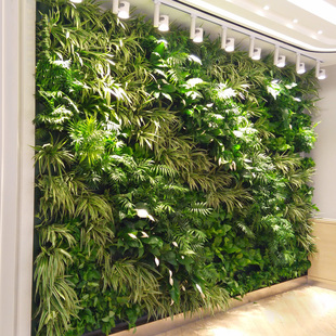 饰花草阳台 仿真植物绿植墙面花墙室内绿色背景塑料草皮墙假草坪装