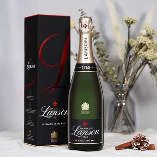 BLACK 法国兰颂黑牌天然香槟干型起泡酒 LABEL LANSON BRUT