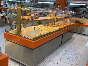 广东面包柜面包展示柜面包架烘焙展柜超市柜中岛柜边柜炒货柜