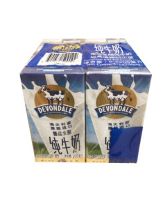 pure milk 6连包 包邮 100% Devondale 德运全脂纯牛奶200ml