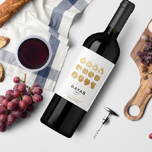 西班牙原瓶进口西班巴雅斯干红葡萄酒欧盟认证有机健康高端750ml