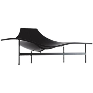 简艺黑色油漆半包款 简约异形沙发椅玻璃钢躺椅Terminal Sofa