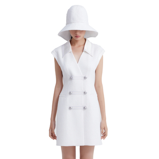 连衣裙 YESIR叶谦原创设计师新款 裙子白色女装 高级气质西装 YES