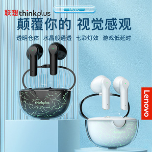 Lenovo联想XT95PRO无线蓝牙耳机酷炫裂纹灯光适用运动音乐耳麦