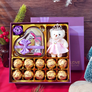 生日礼物送女生实用情人节礼物 圣诞节礼物送老师德芙巧克力礼盒装