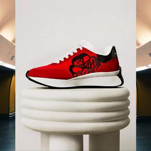 男式 Alexander 时尚 McQueen亚历山大·麦昆休闲运动板鞋 红鞋 正品