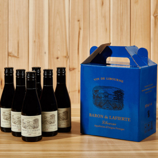 法国正品 原装 整箱 进口迷你小瓶拉斐187ml红酒干红葡萄酒6支礼盒装