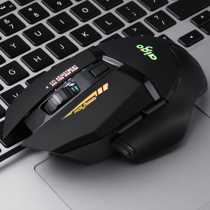 笔记本电脑鼠标有线静音无声办公接USB口光电游戏 爱国者Q826台式