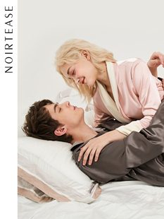 NoirTease秋冬季 保暖加厚加绒睡衣套装 家居服两件套 男女情侣长袖