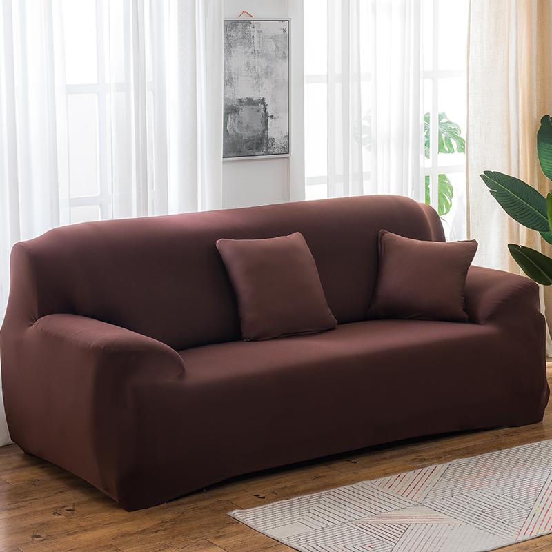 四季 弹力纯色沙发套全包万能套沙发罩全盖防滑通用单人双三人欧式