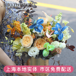 母亲节上海进口玫瑰花店朋友生日鲜花束送女友礼物速递同城配送