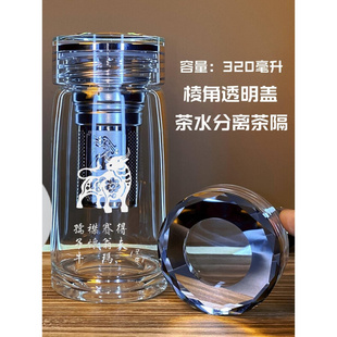 大容量纯色玻璃杯茶杯硅女士男透明单层硼网红高泡加厚水杯子 热卖