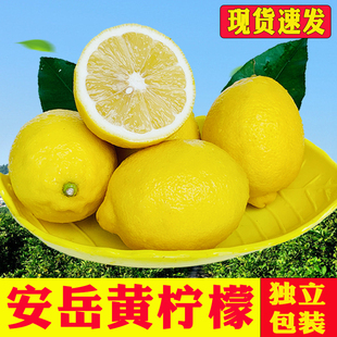 柠檬 整箱皮薄独立包装 柠聚园四川安岳黄柠檬新鲜水果一二三级当季
