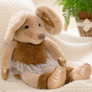新款 2023高档动耳兔子毛绒玩具可爱抱枕陪睡觉公仔床上娃娃玩偶生