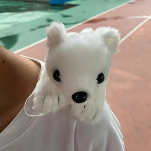 海洋纪念品手环儿童玩具衣服磁铁肩膀站肩北极熊公仔玩偶娃娃 同款
