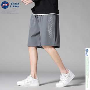 夏季 NASA 速干裤 URBAN联名短裤 跑步羽毛球冰丝休闲五分裤 男士
